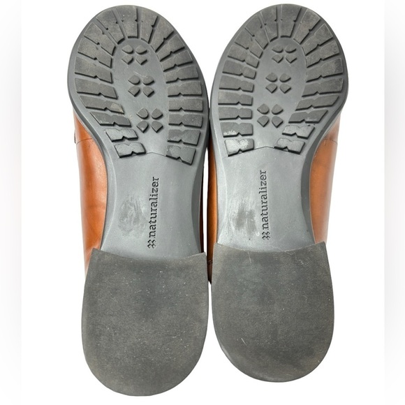 Naturalizer Loafers sizr 6.5 Two Tone Brown Leather Slip On Comfort Shoe Classic - Picture 6 of 8